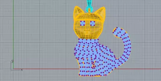 Pendente Gallo Free 3D model