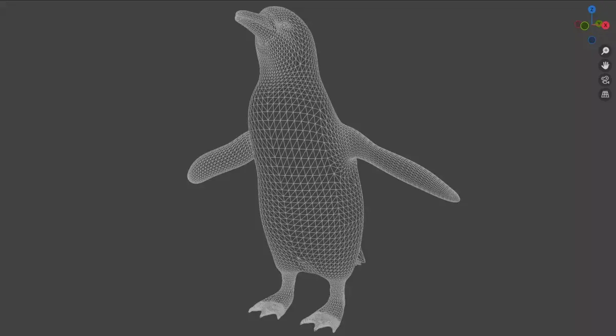 penguin 3D model 2