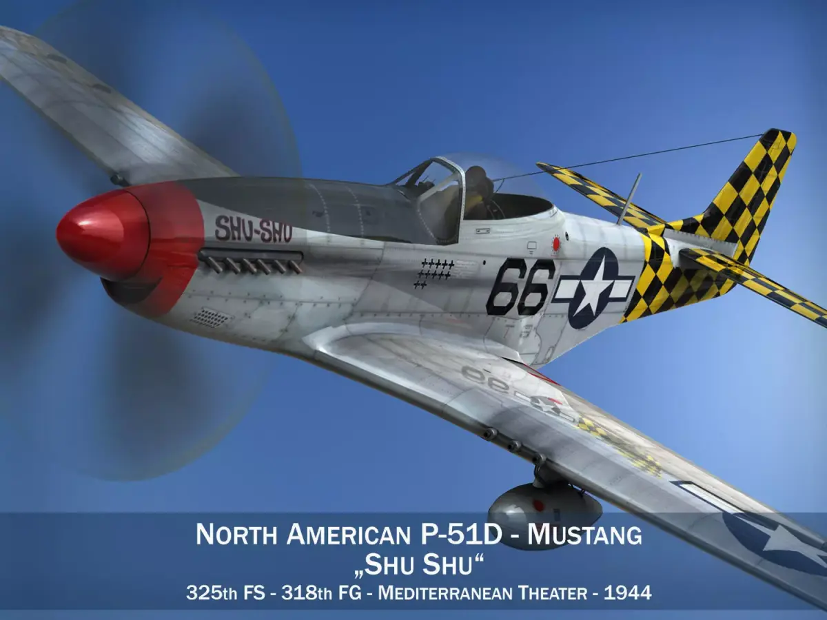 North American P-51D Mustang - Shu Shu 3D model