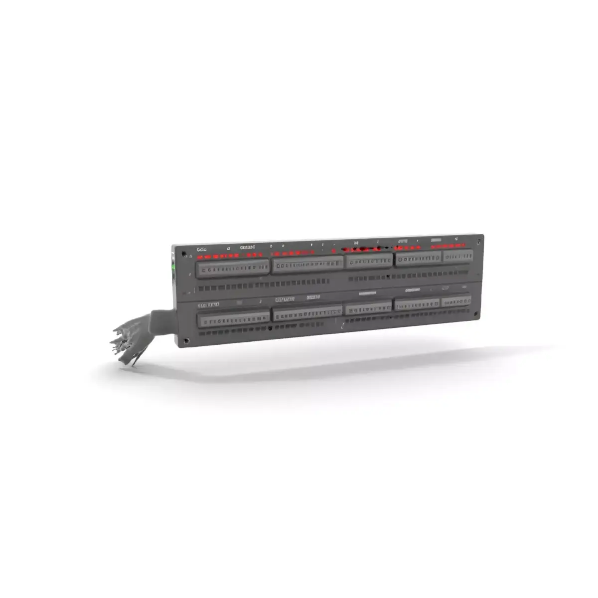 Stacked Patch Panel Rack model pack Low-poly 3D model