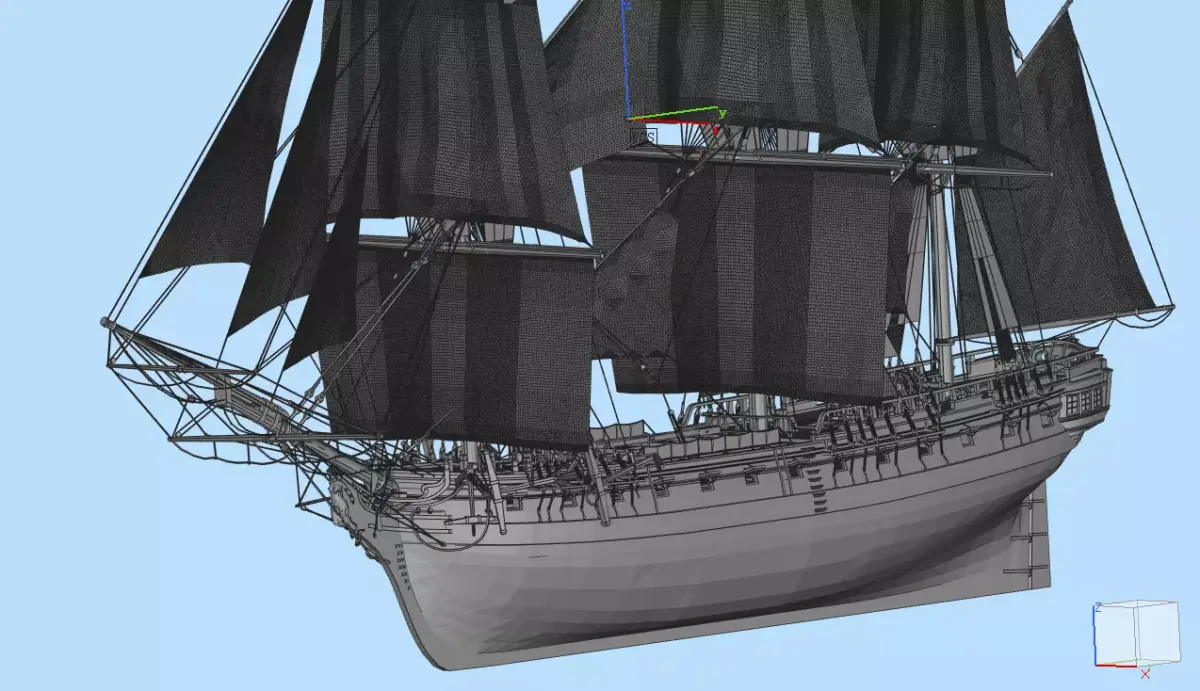 Hermione  sailing 3D model