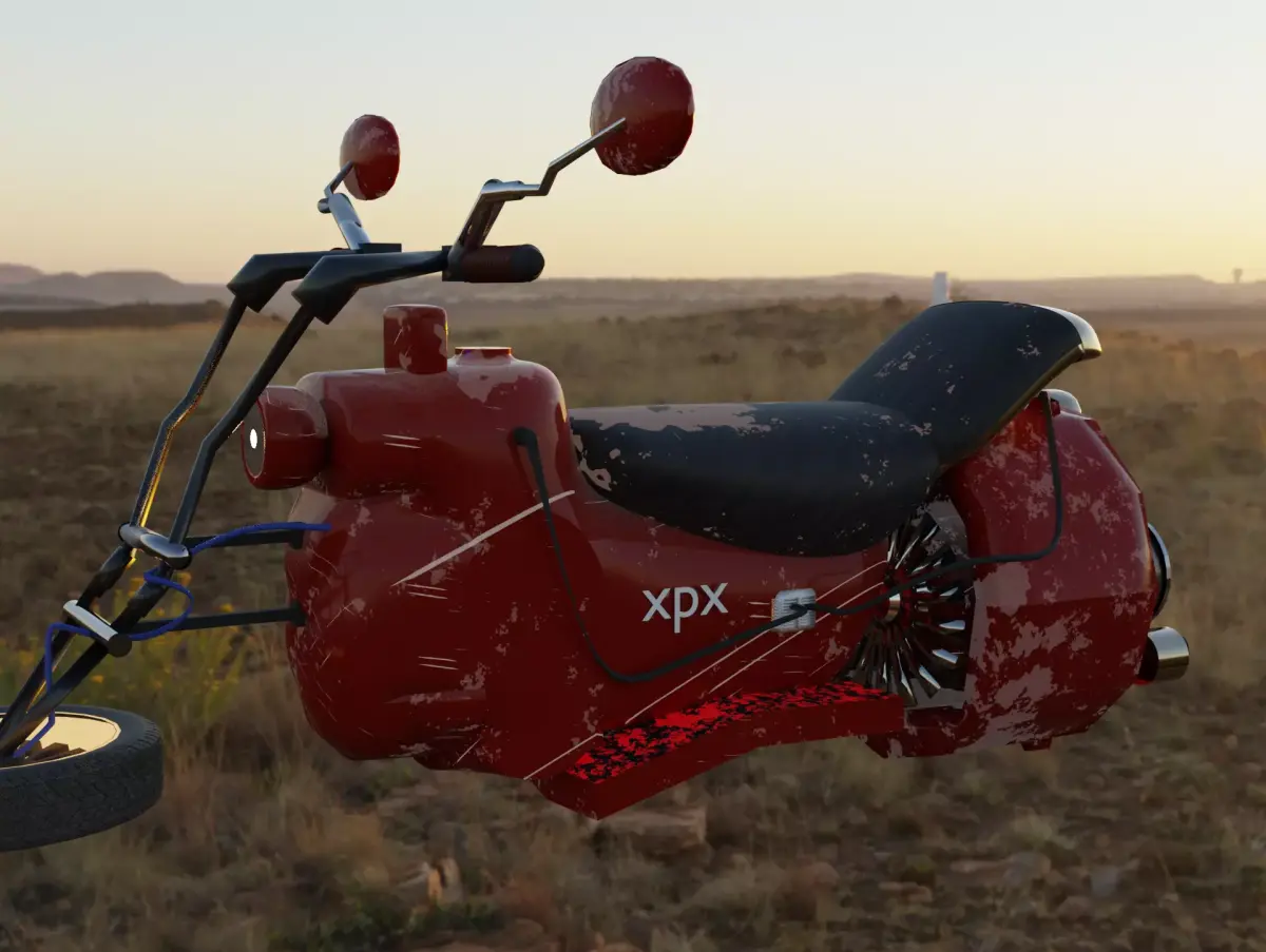 Scifi  motocycle Free 3D model