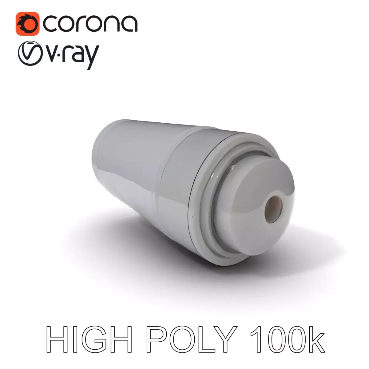 Industrial Canister D Model Pack Low-poly 3D model