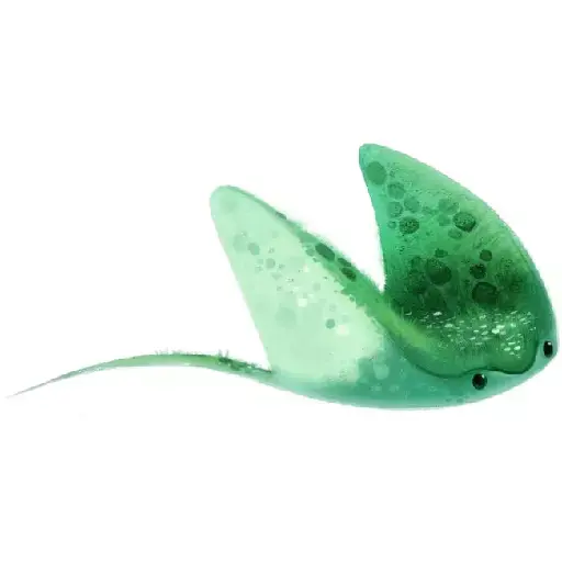 Cute Sea Sprite Ray Stylized Fantasy Creature cartoony style 3D model