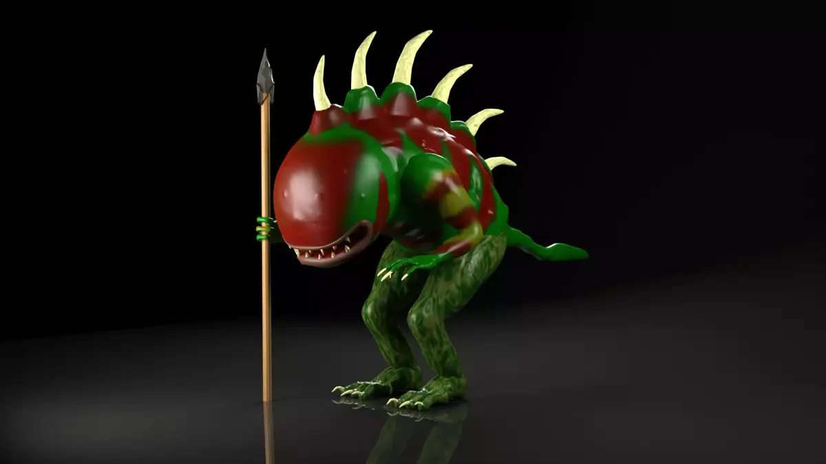 HoMM3 Infernal Troglodyte 3D model