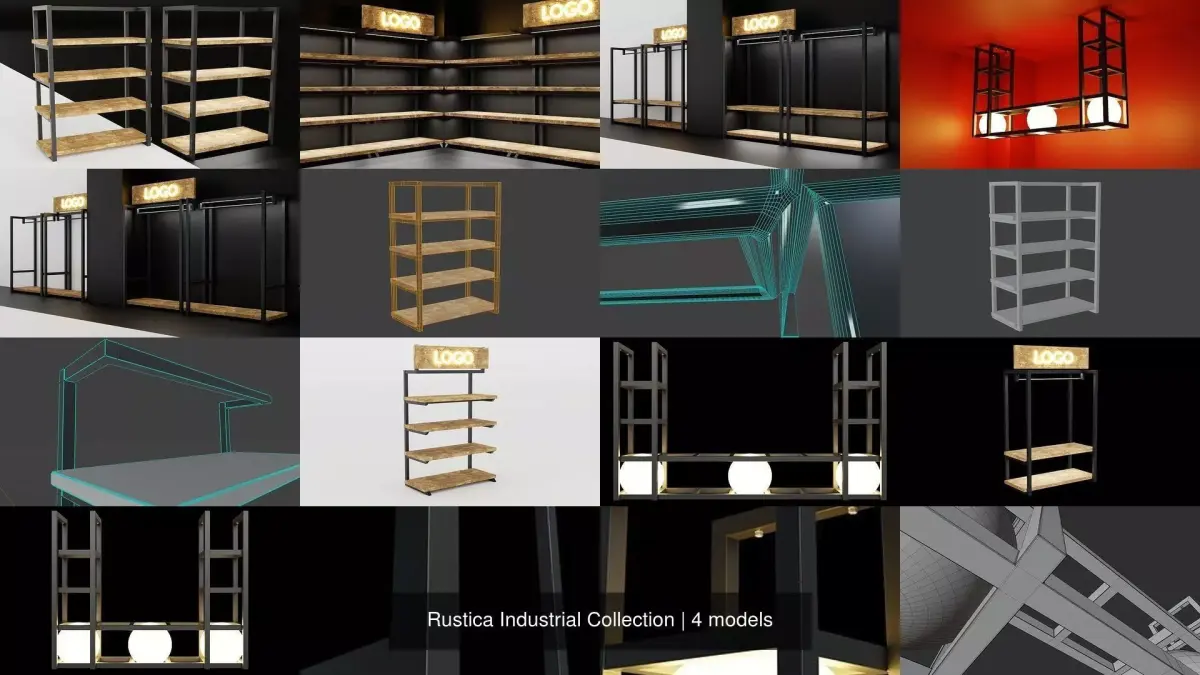 Rustica Industrial Collection 3D Model Pack