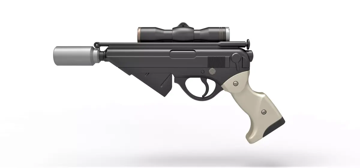 Blaster pistol Night Sniper X-8 from Star Wars 3D model