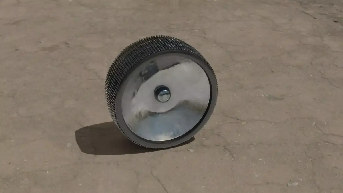 moon vehicle wheel Low-poly 3D model