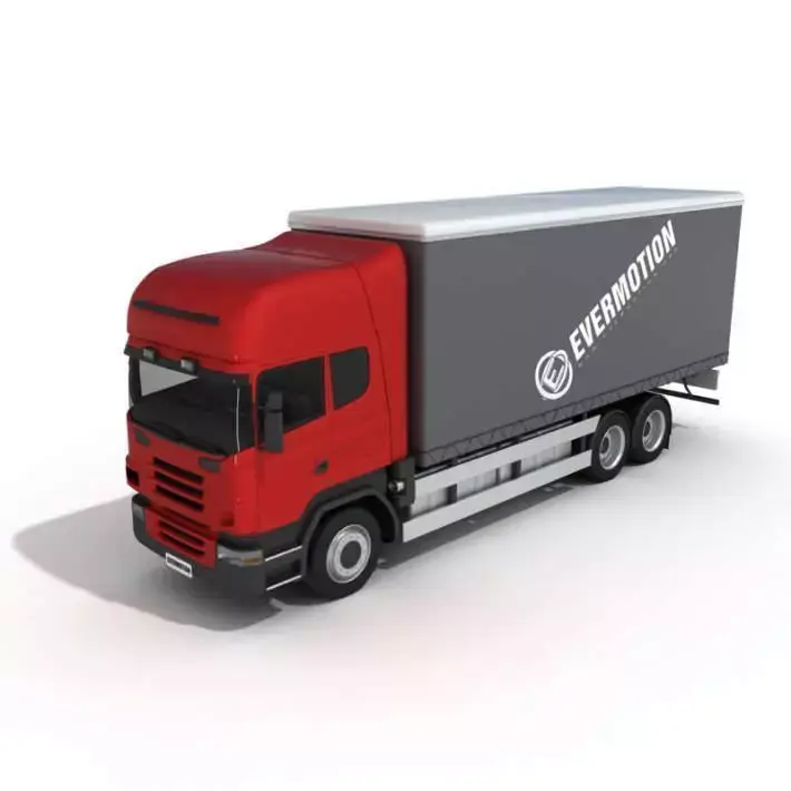 Red Truck 3D model