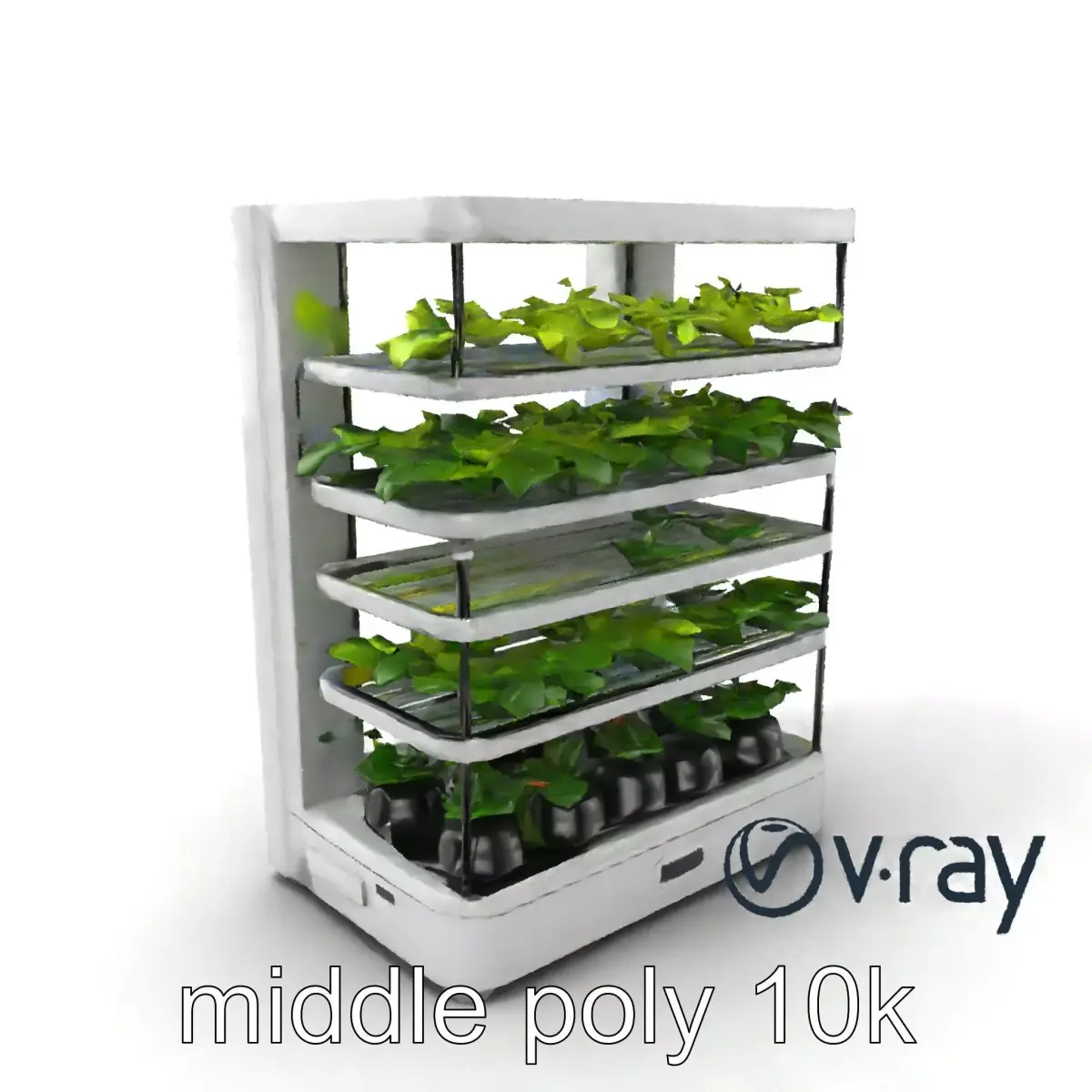 Automated Vertical Farming Unit model pack Low-poly 3D model