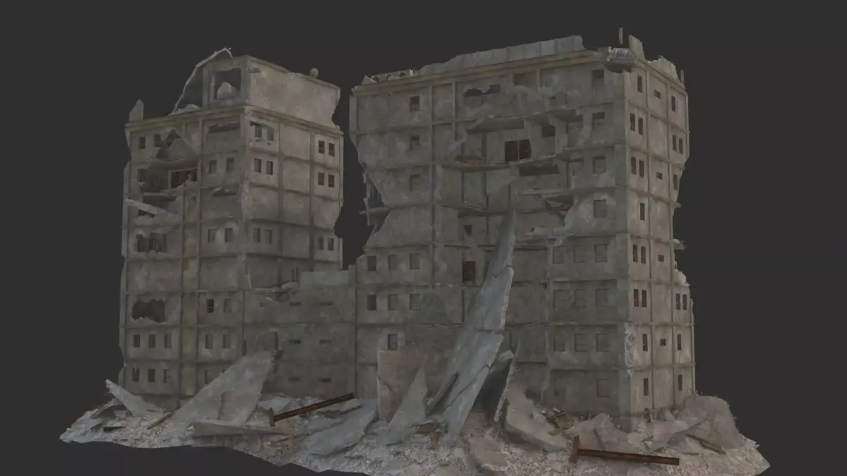 destruction  Low-poly 3D model purchase