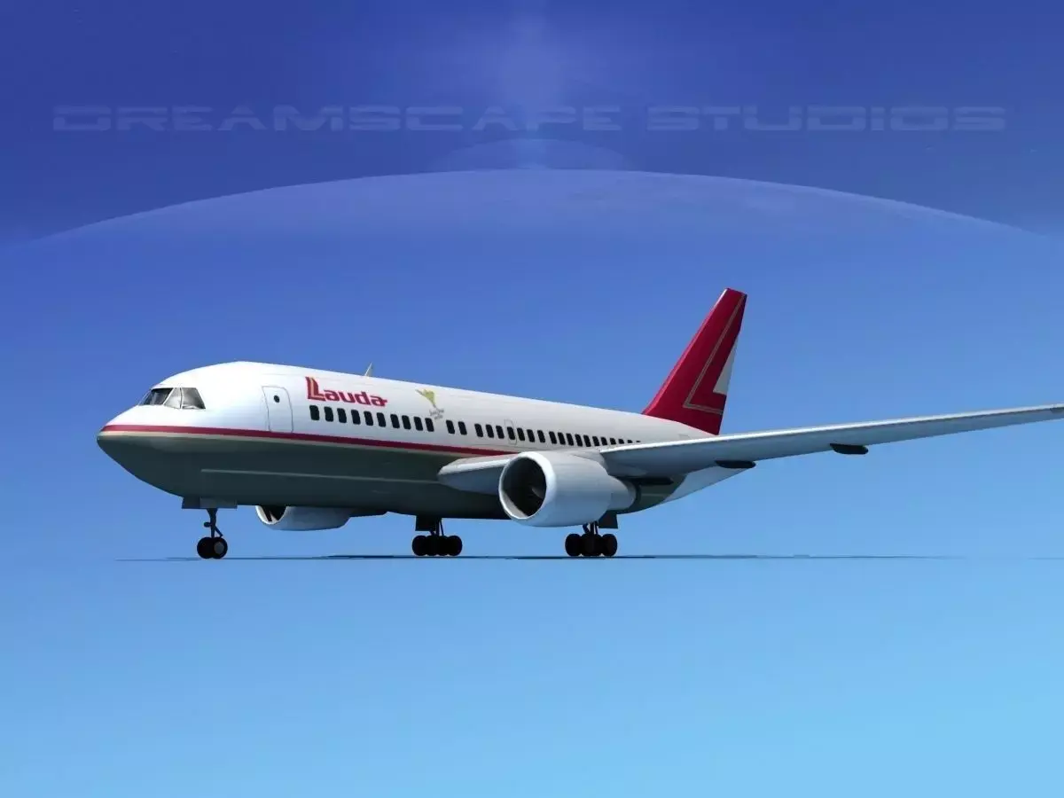 Boeing 767-100 Lauda 3D model