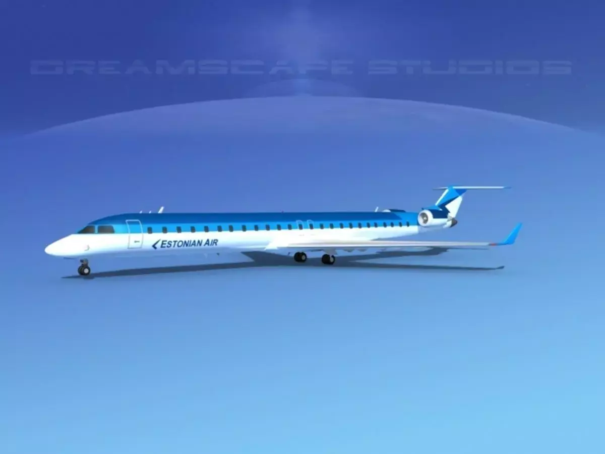 Bombardier CRJ1000 Estonian Air 3D model
