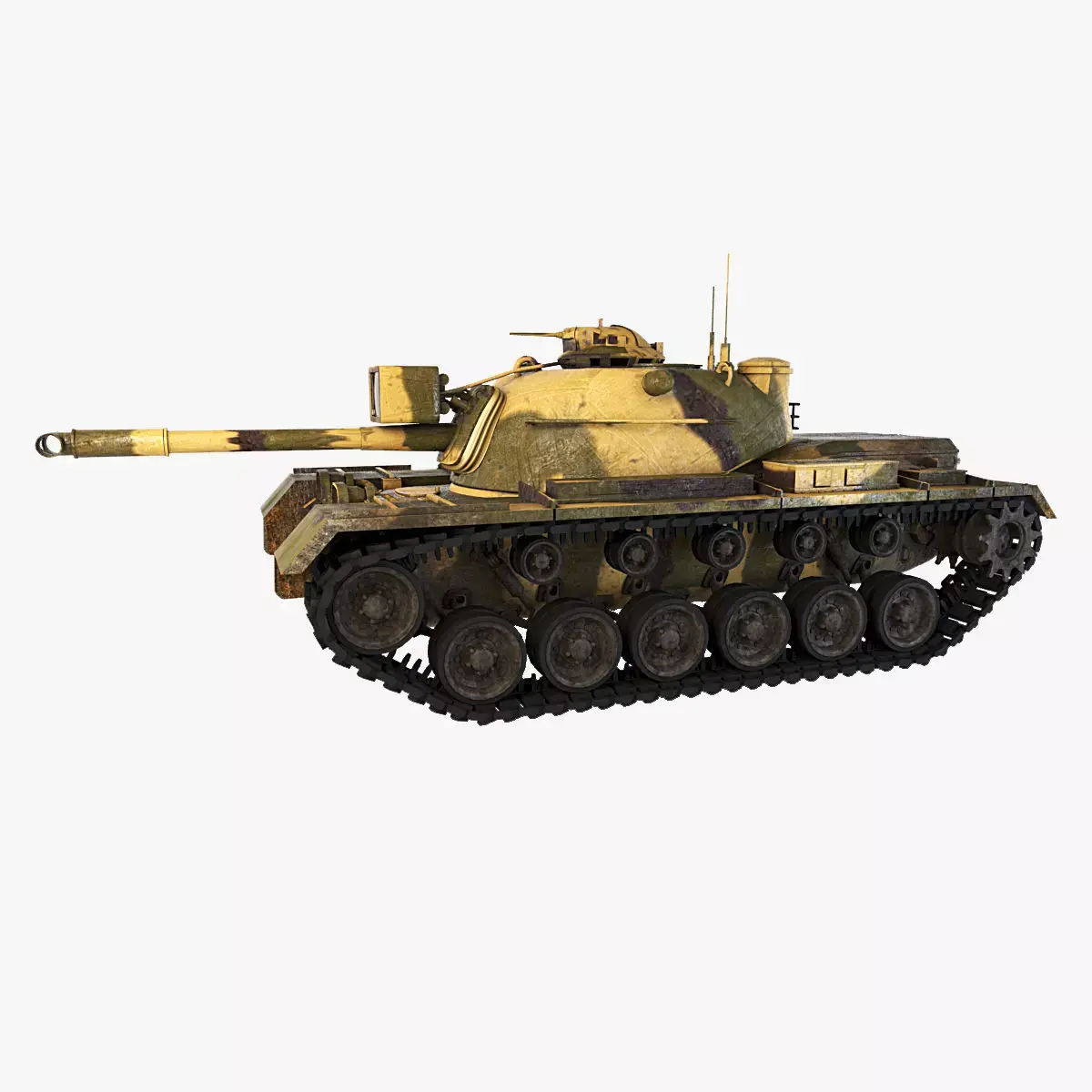 M48 Patton Tank 3D model