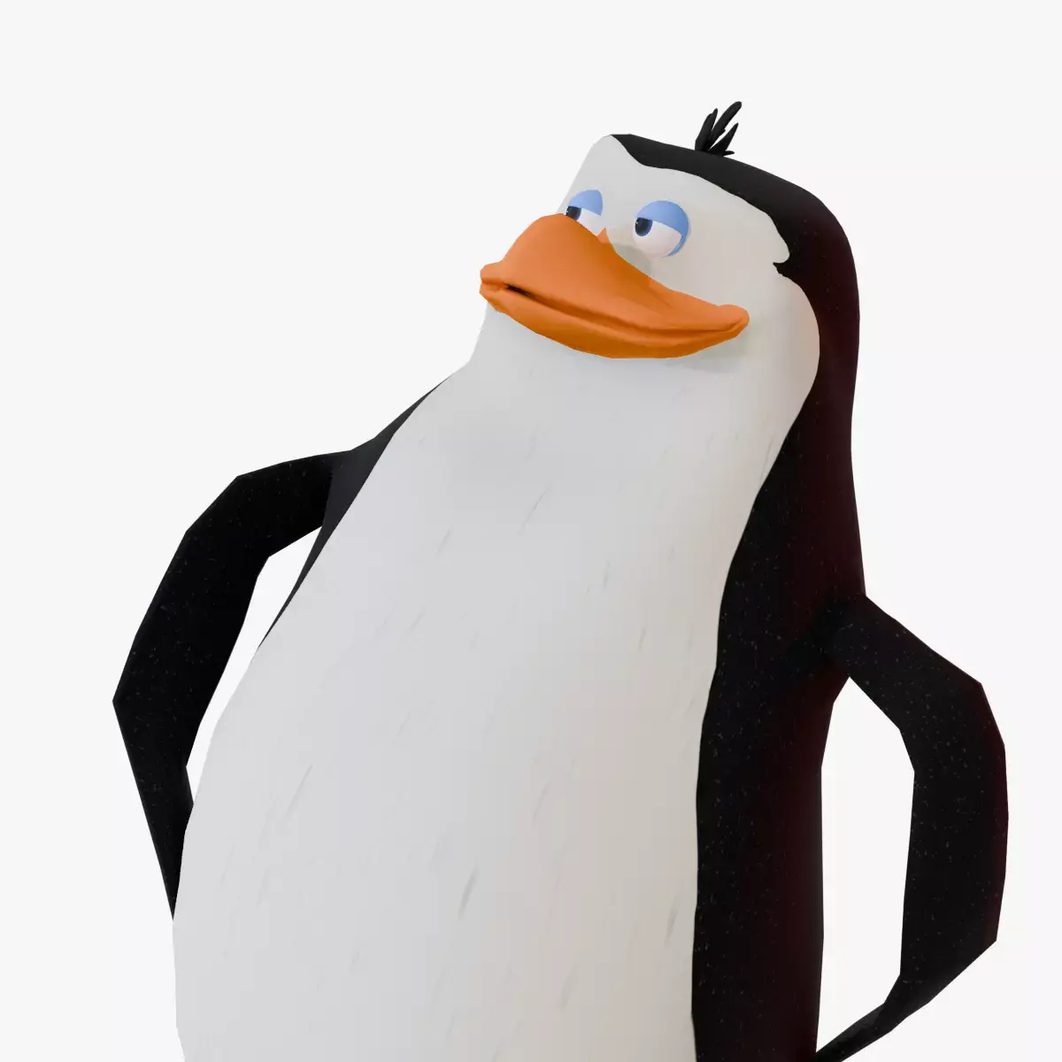 Rico from Penguins of Madagascar Low-poly 3D model