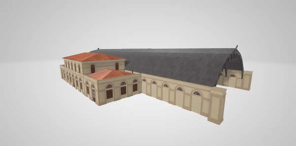 Arezzo railway station 3D model
