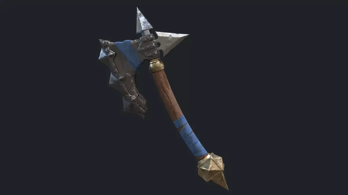 Fantasy Stylish- Axe of Cruel Low-poly 3D model