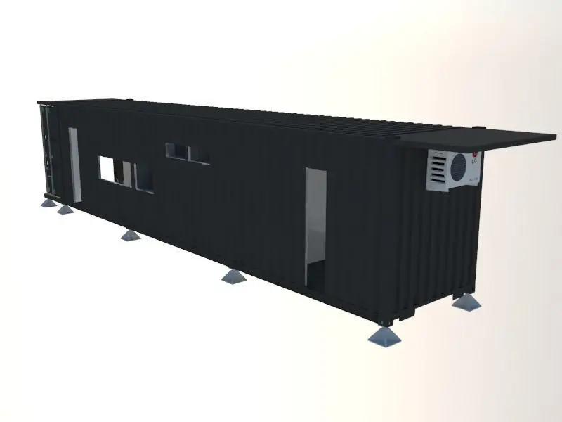 Smart shipping container module 3d model Low-poly 3D model