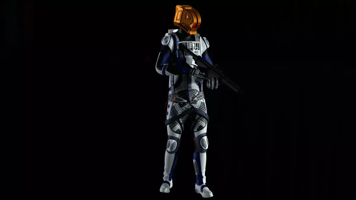 Robot Soldier - Assault Soldier Low-poly 3D model