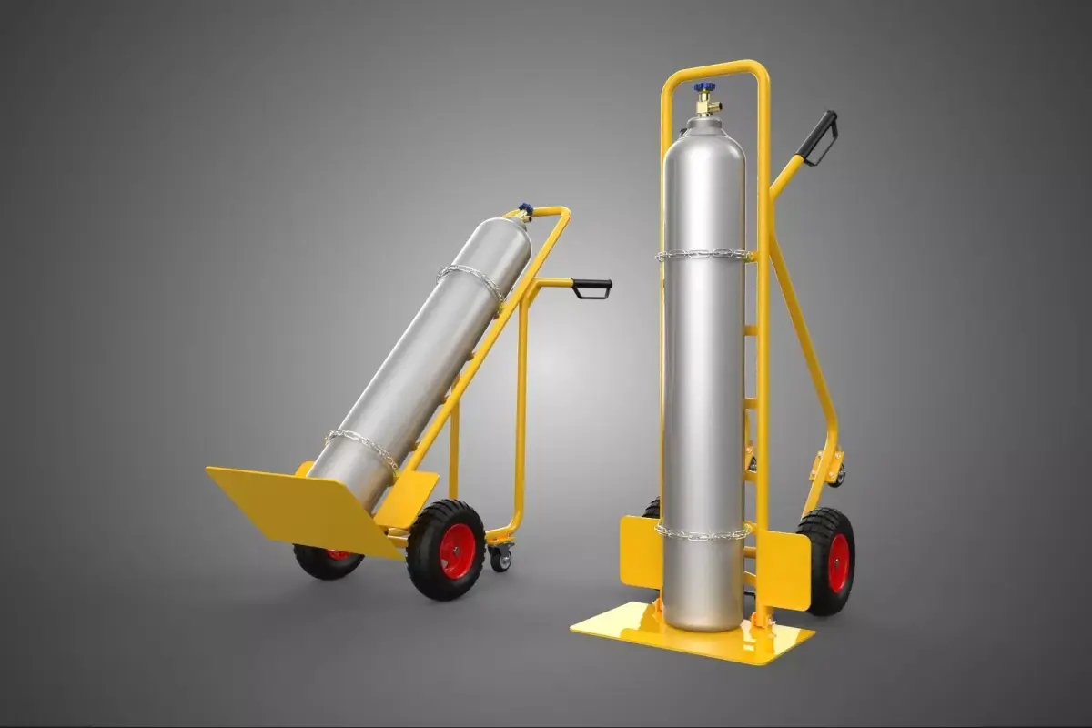 GAS BOTTLE CYLINDER TANK HAND TRUCK TROLLEY DOLLY BARROW CART 3D model