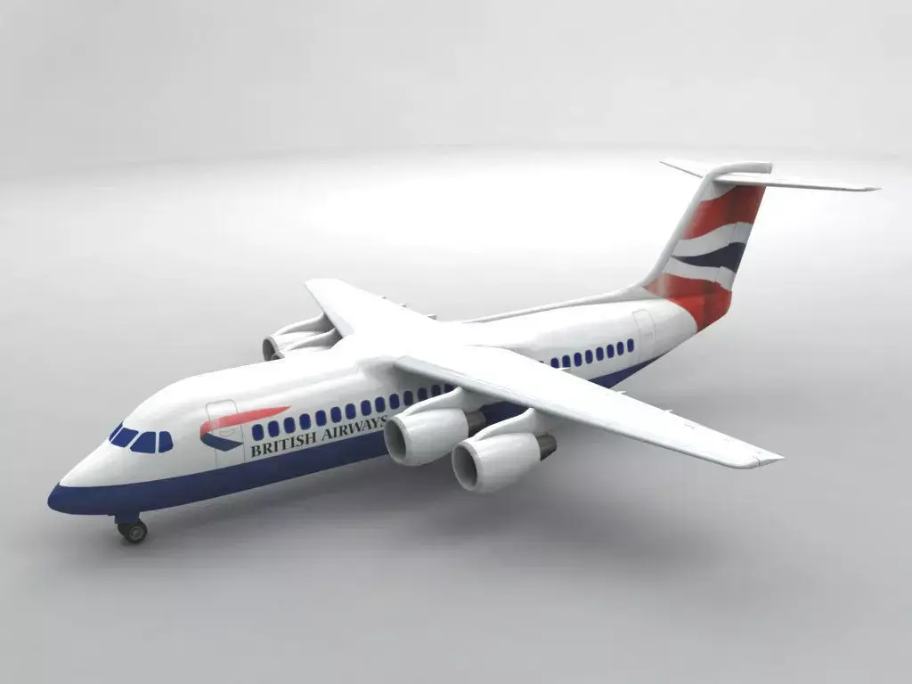 Avro RJ-100 - British Airways 3D model