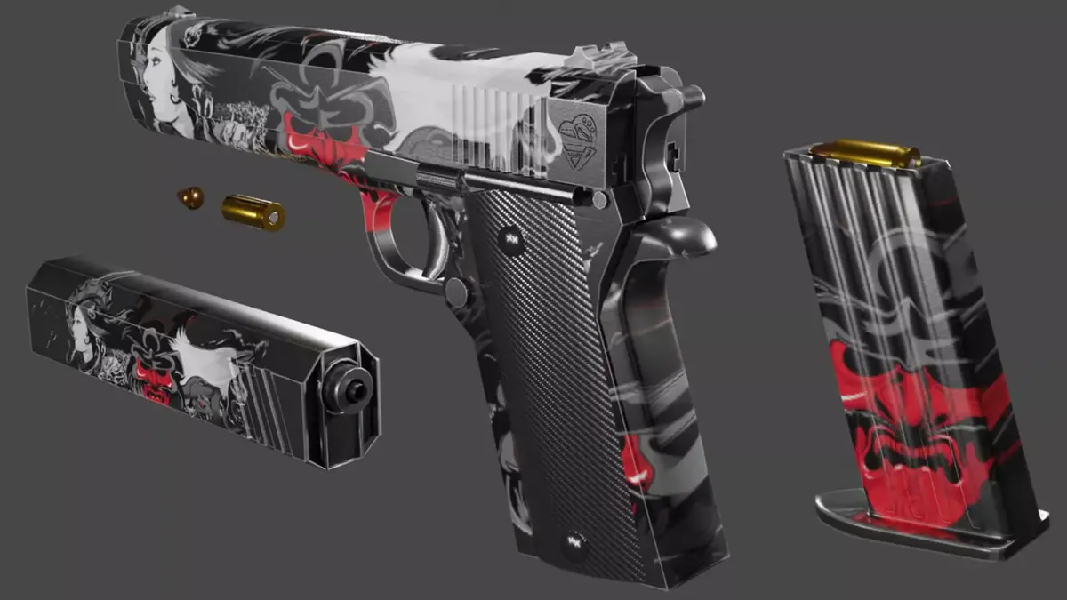 Pistol Gun Fps - Tps Low-poly 3D model