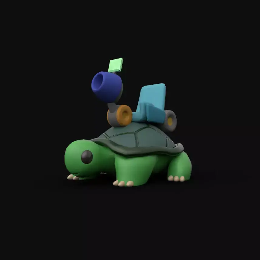 GunBound Turtle 3D model