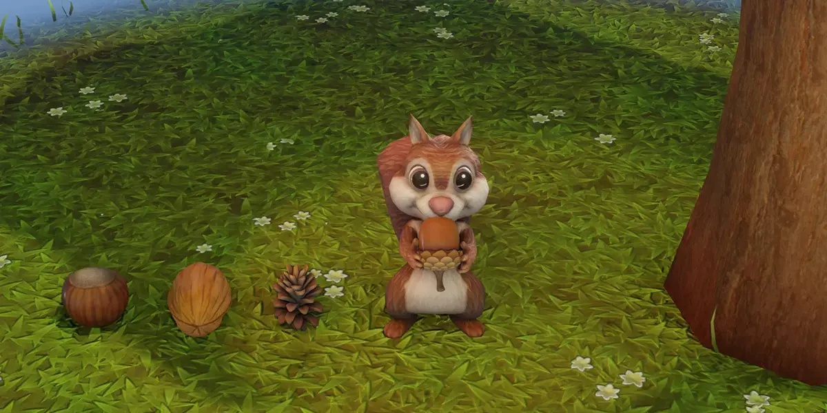Cartoon Animated Squirrel 30 Animations with Props 3D Model Free low-poly 3D model