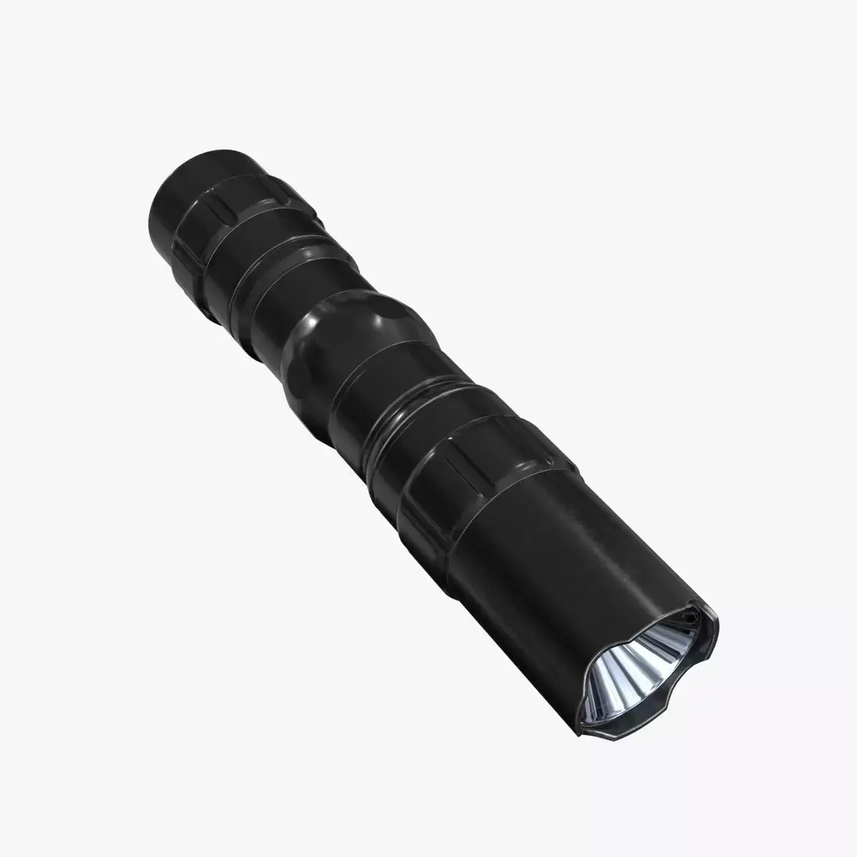 Police Flashlight Low-poly 3D model