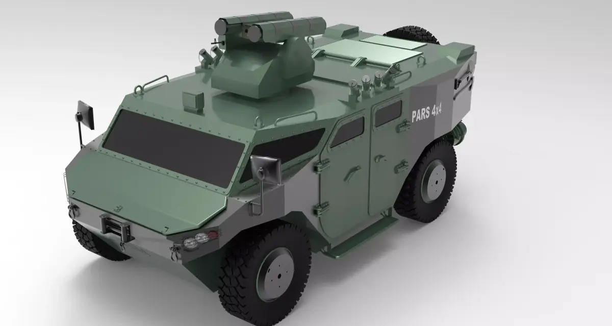 The PARS 4X4  Low-poly 3D model