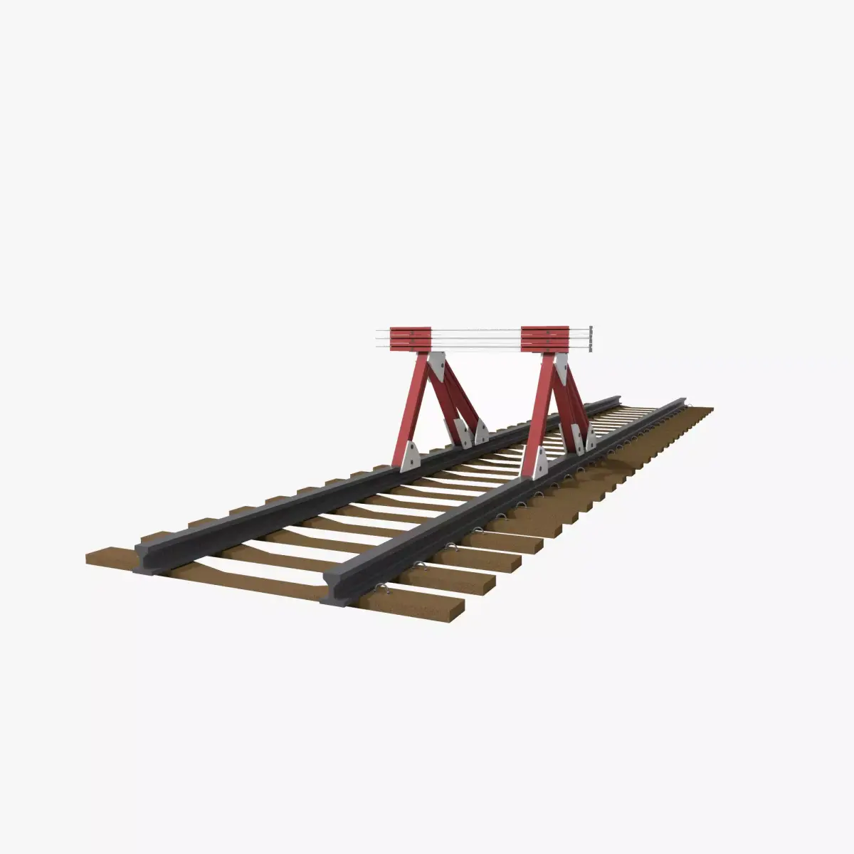 Railway Buffer Stop 3D model