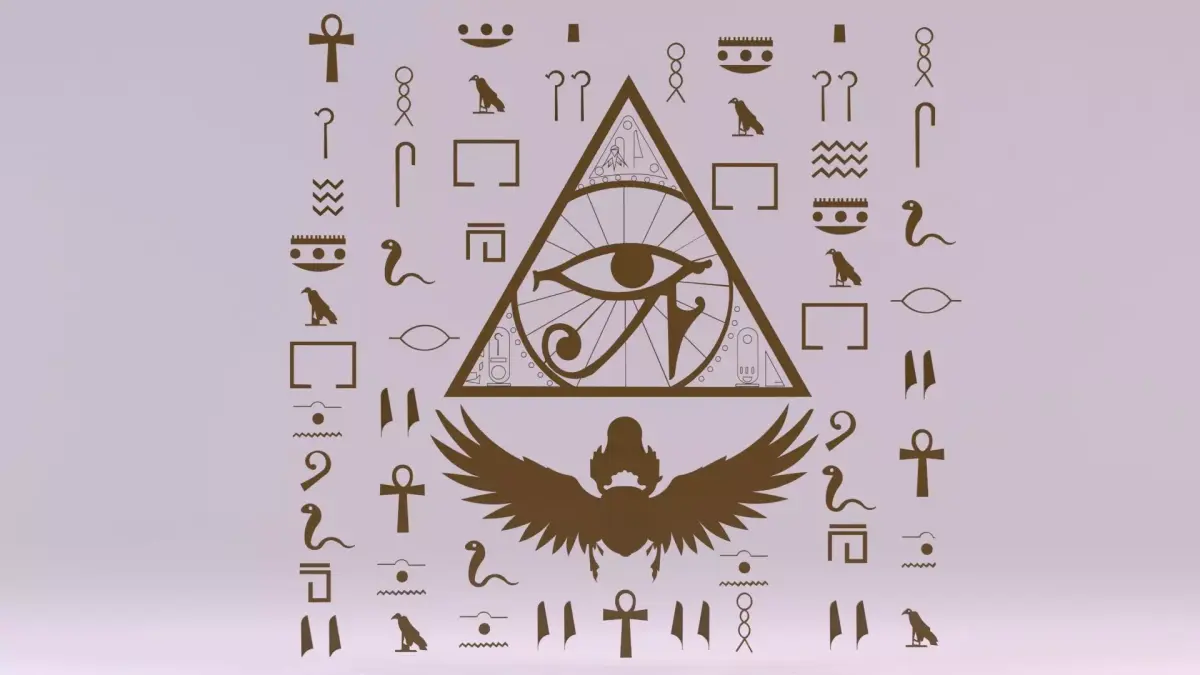Egyptian Symbols - 028 Low-poly 3D model