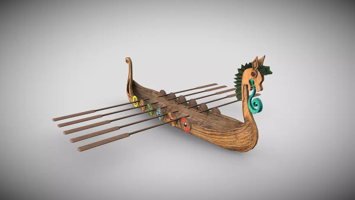 Viking Boat 3 - Spirit of the Sea Dragon 3D model