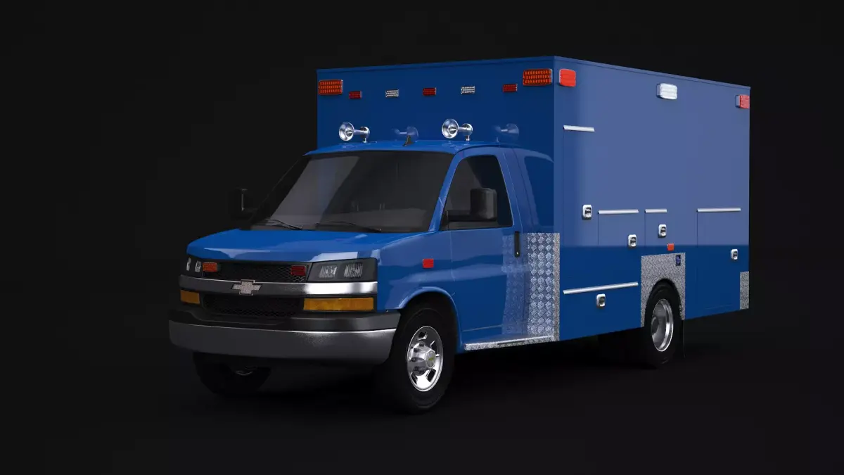 2020 Chevrolet Express EMS Ambulance 3D model