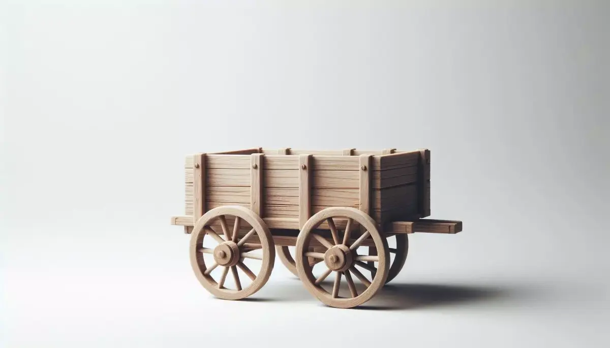 Wooden Cart 3D Printable Model 3D model