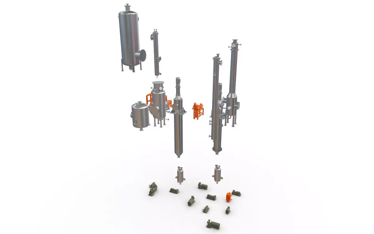 Process Plant UAE - Equipment 3D model