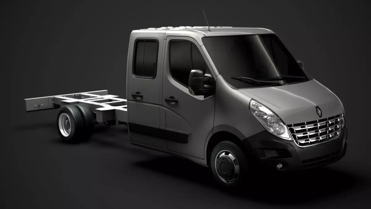 Renault Master CrewCab DW E30 Chassis 2010 3D model