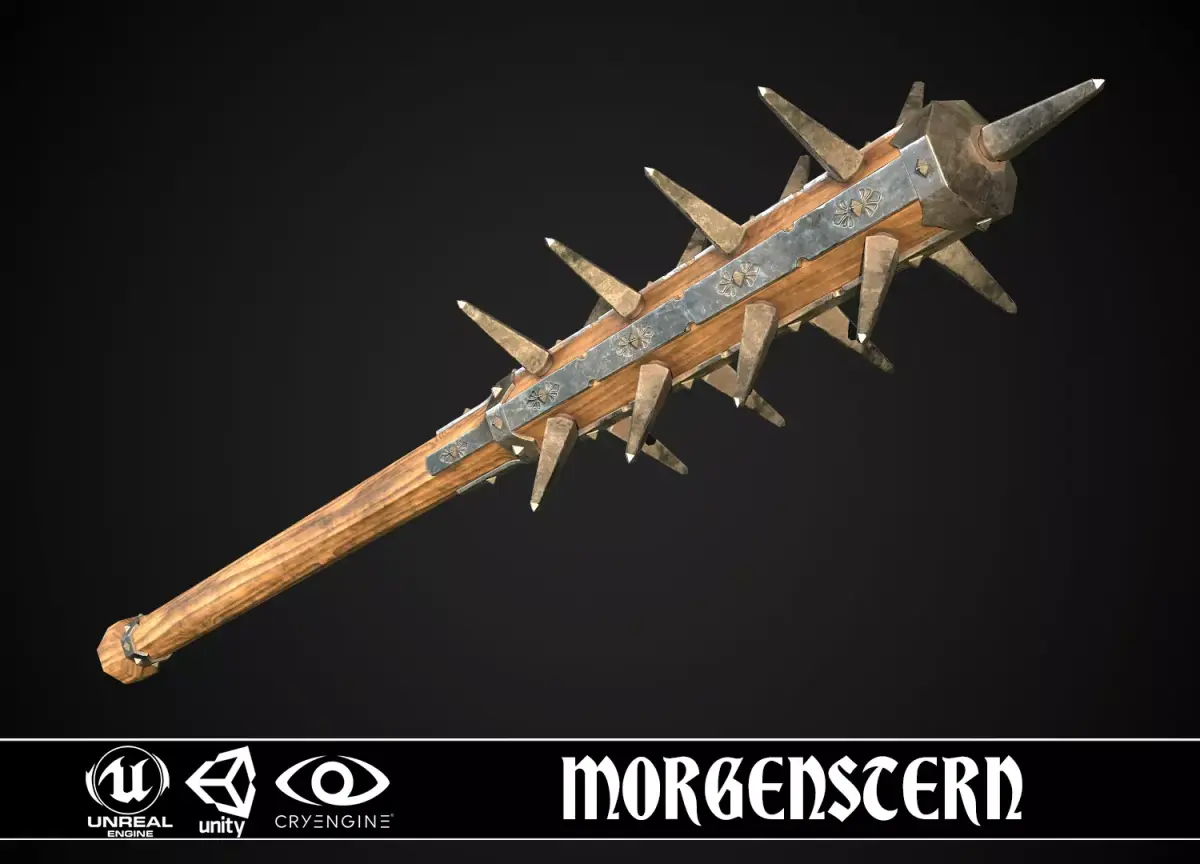 Morgenstern 01 Low-poly 3D model