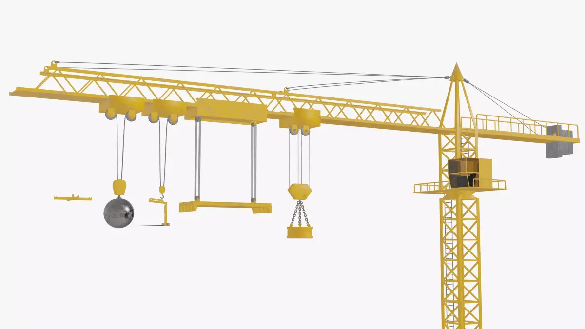 Tower Crane 3D model 9
