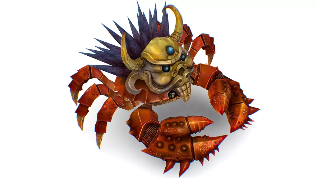 Red Giant Crab Shell Crayfish Arthropods Sea Animal Low-poly 3D model