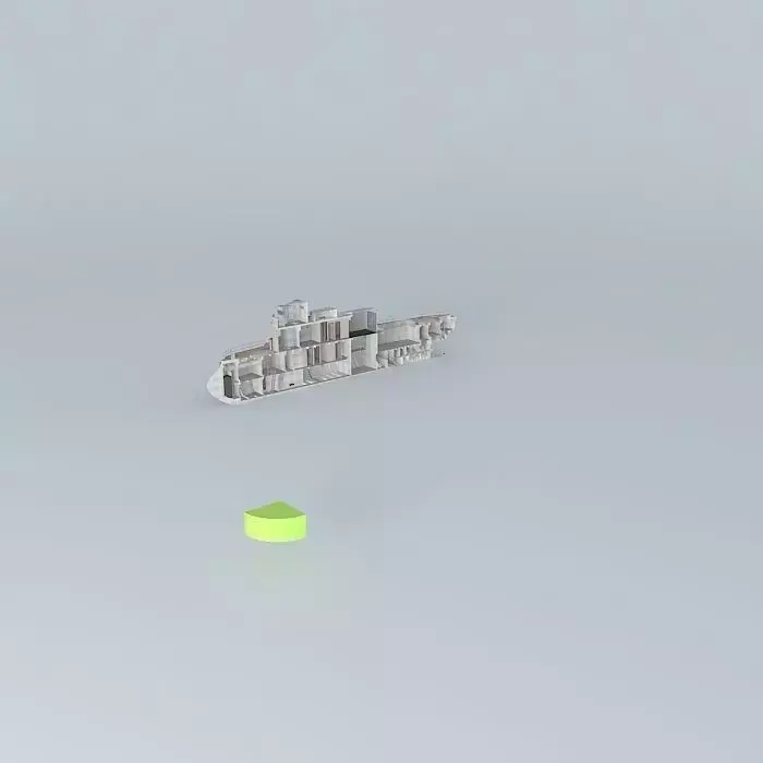Kaiserliche Marine Kanonenboot SMS Afrika FULL INTERIOR  part... Free 3D model