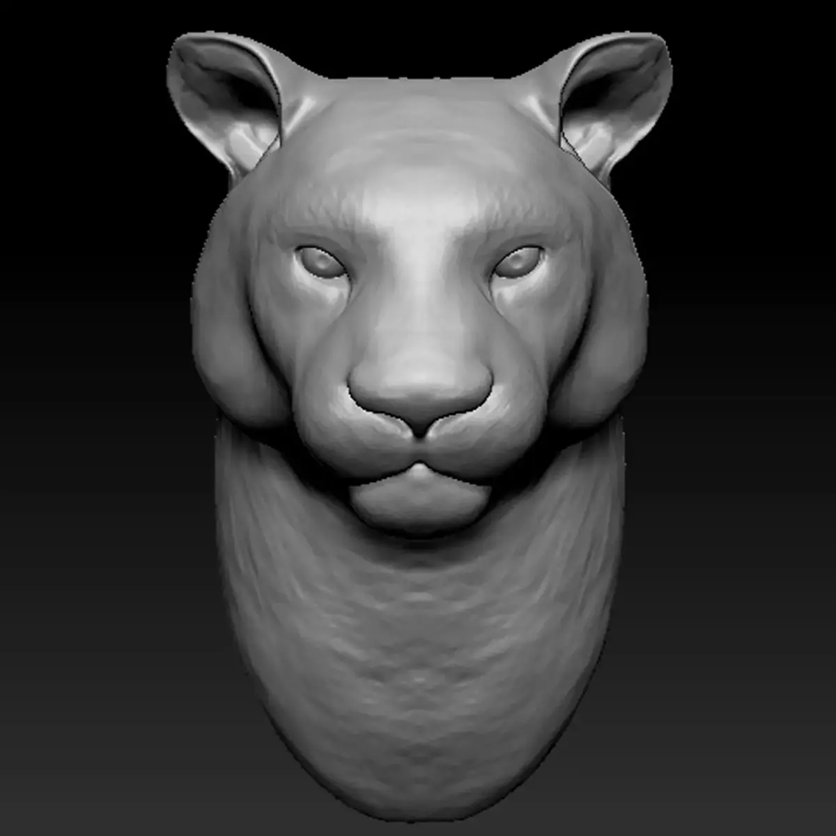 Tiger head Free 3D print model