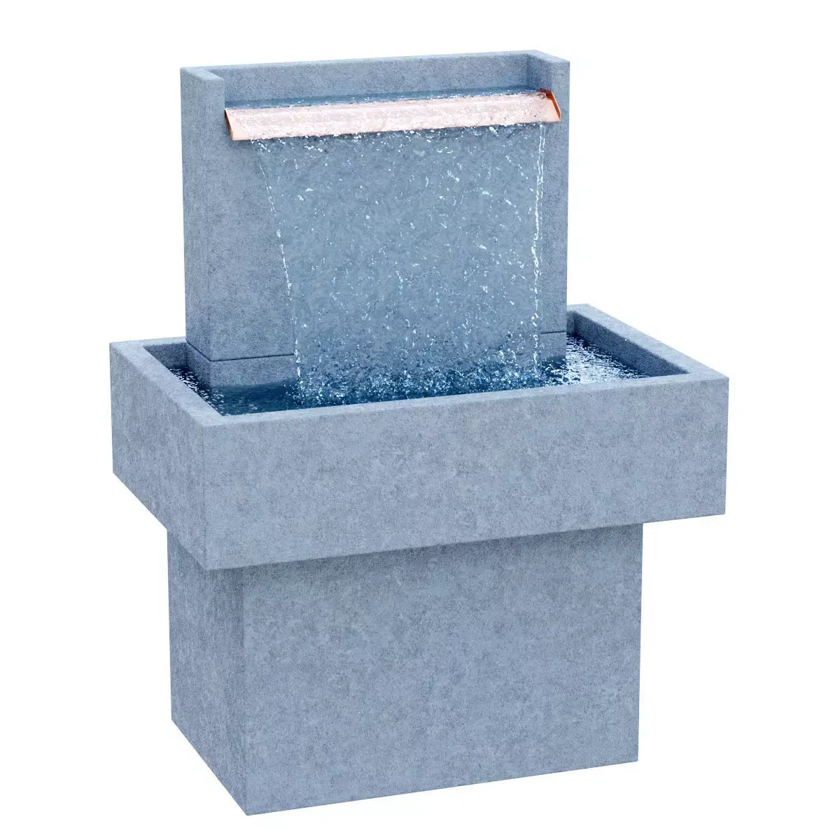 Campania Falling Water Fountain FT-286 3D model
