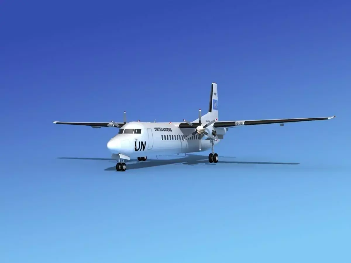 Fokker 50 UN 3D model