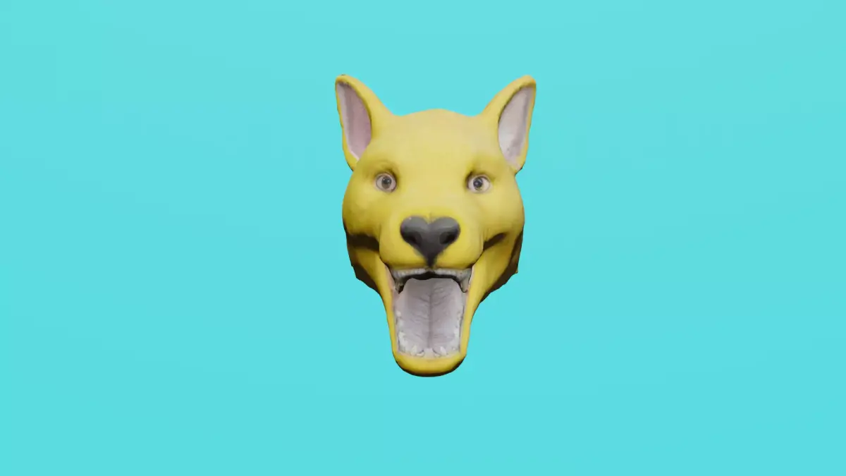 wolf head 3D model