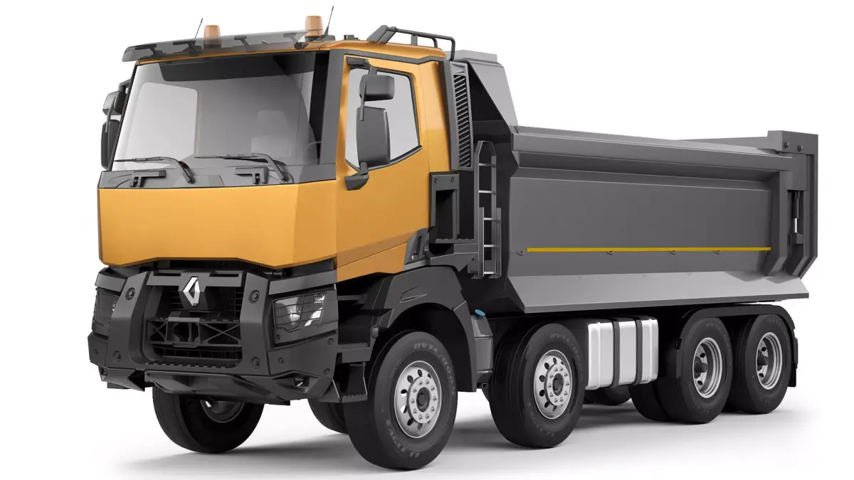 Renault K430 8x4 tipper 2016 3D model