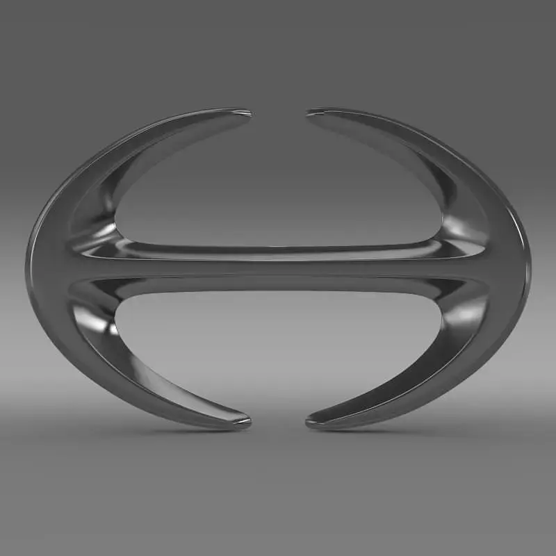 hino logo 3D model by Sergey
