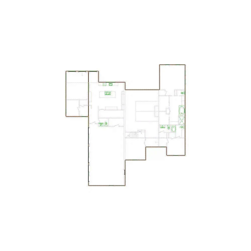 Simple Exterior Sketch by Interior - 4501-5000 SF - Xactimate 3D model