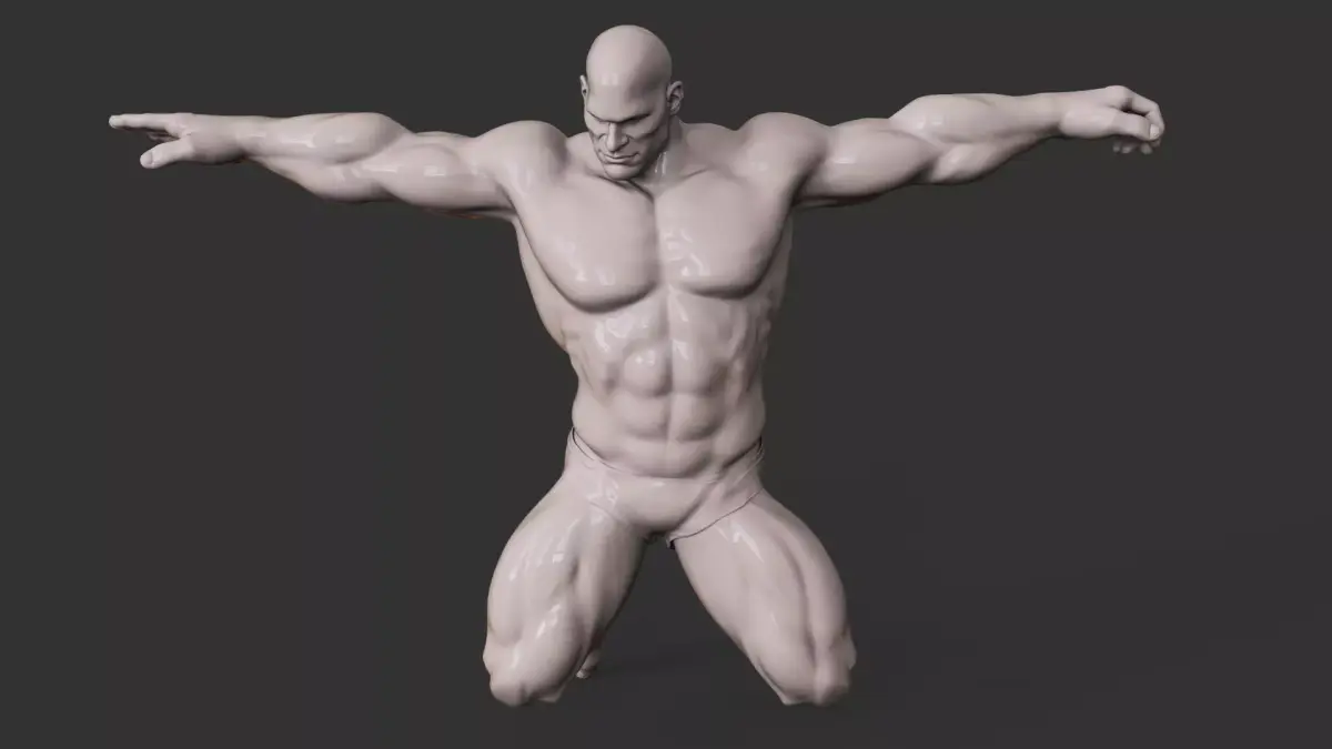 Bodybuilder 3D print model purchase