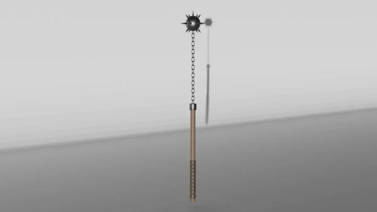MIDDLE AGE CHAINED MACE Free 3D model
